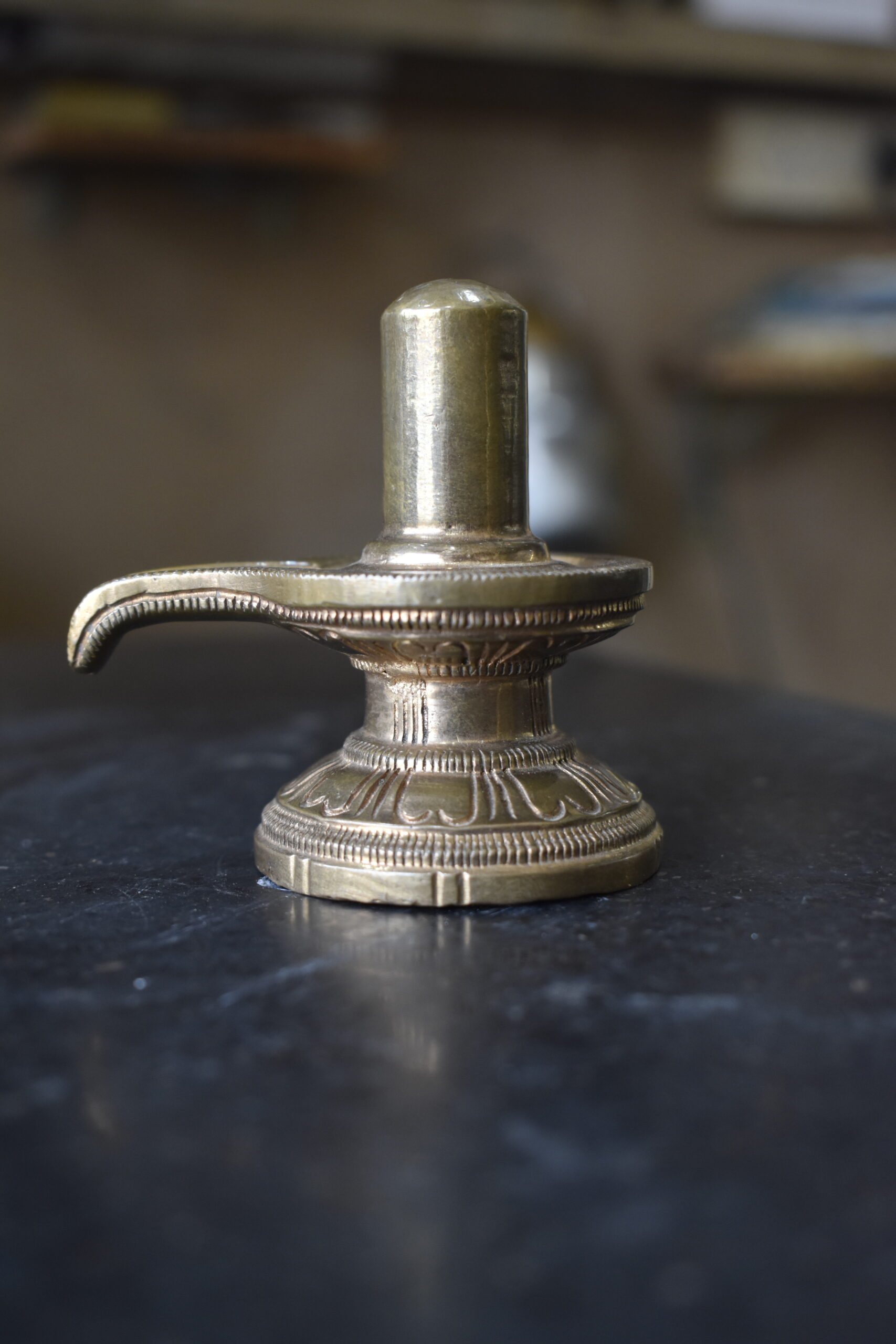 Handcrafted Brass Shivling Idol | Traditional Shiva Lingam Spiritual Pooja Décor - Image 3