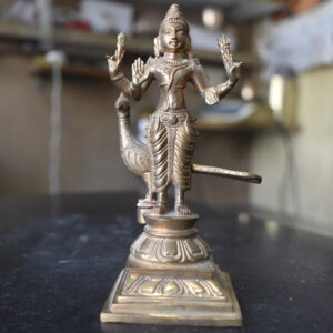 Brass Saraswati Idol with Swan in tirupathi