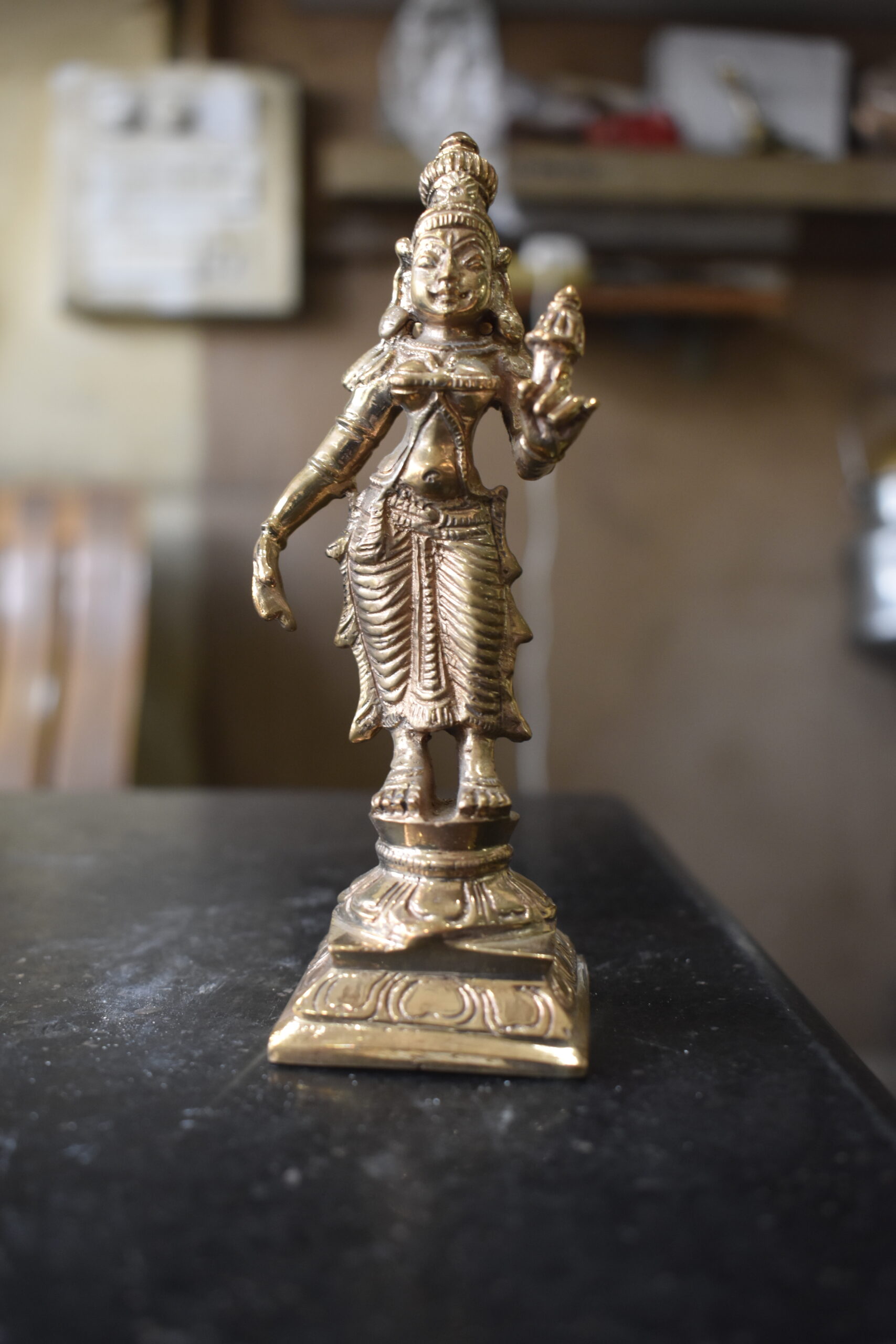 Lakshmi in standing statue in tirupati