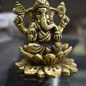 Lord Ganesha Idol on Lotus in tirupati