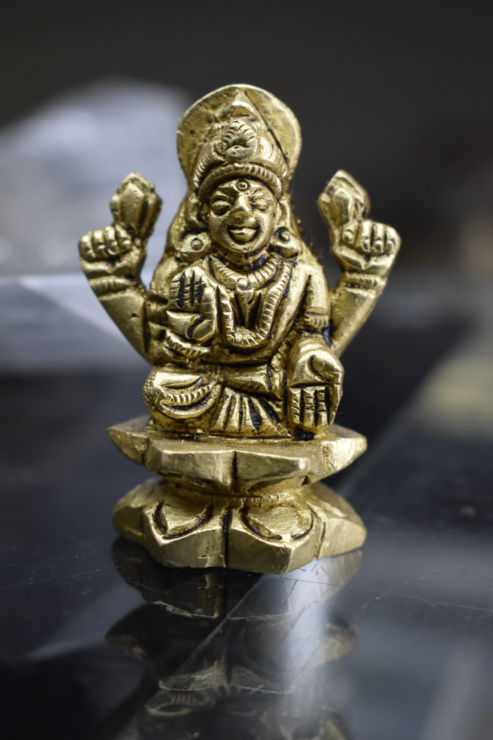 Lakshmi Idol on Lotus in tirupati