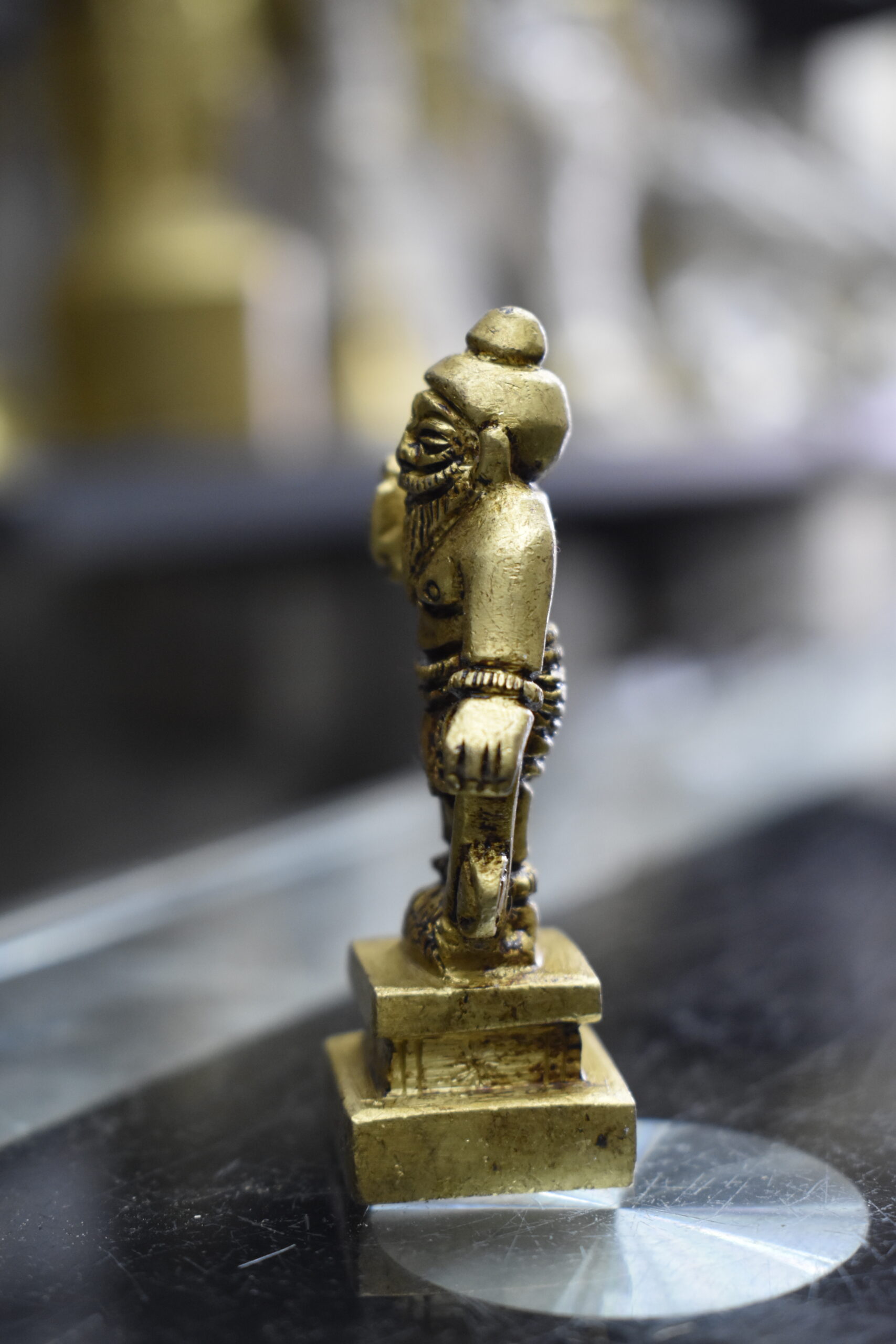 Handcrafted Brass Sage Agastya Idol – Antique Finish Agastya Maharishi Statue for Home Temple & Spiritual Décor - Image 4