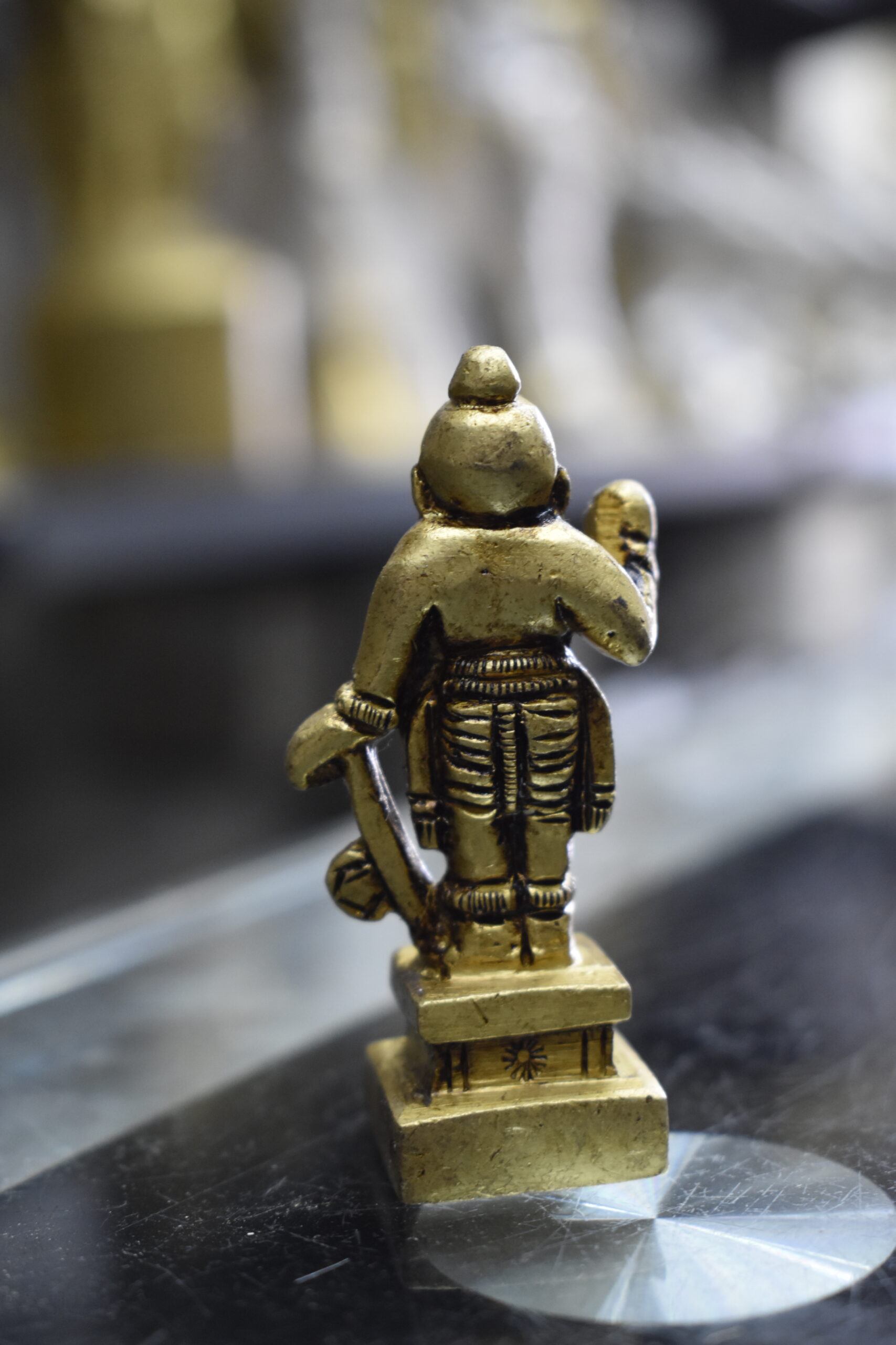 Handcrafted Brass Sage Agastya Idol – Antique Finish Agastya Maharishi Statue for Home Temple & Spiritual Décor - Image 3
