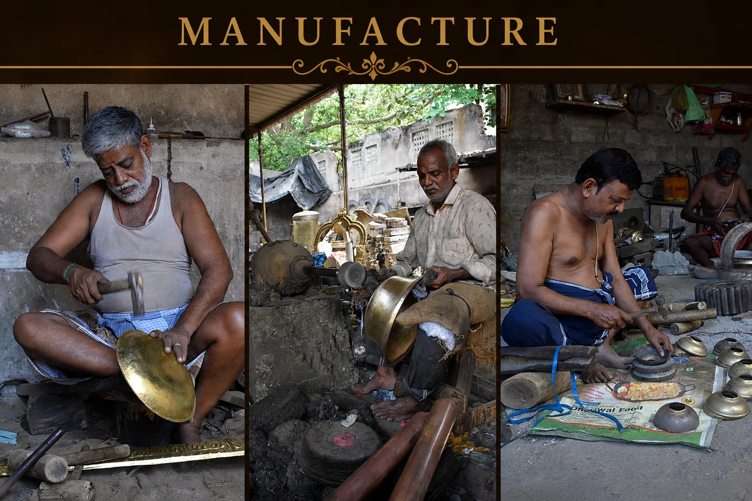 Balaji Metal artisans at work — traditional brass idol manufacturing process